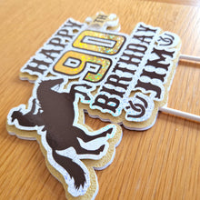 Load image into Gallery viewer, Custom Cowboy Wild West Cake Topper