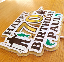 Load image into Gallery viewer, Custom Fishing and Hunting / Shooting Cake Topper