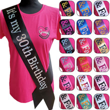 Load image into Gallery viewer, It's My 30th Birthday Holographic Sash
