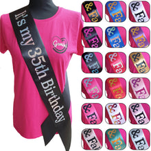 Load image into Gallery viewer, It's My 35th Birthday Holographic Sash