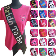 Load image into Gallery viewer, Bride To Be Holographic Sash