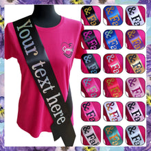 Load image into Gallery viewer, Custom Holographic Sash - Single Line