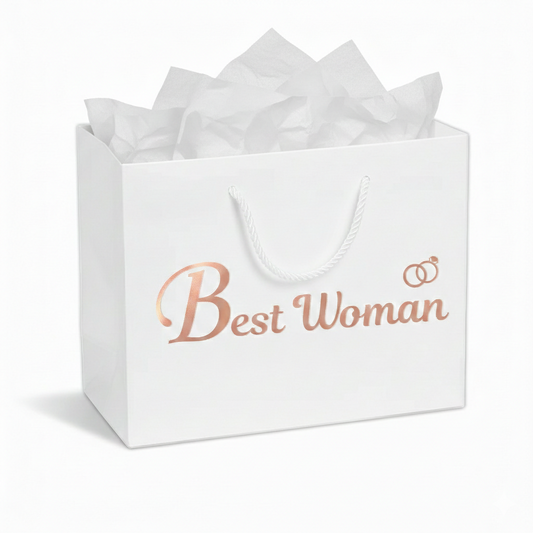 Luxury Wedding Thank You Gift Bags | Elegant Bridal & Groom Party Gift Wrap