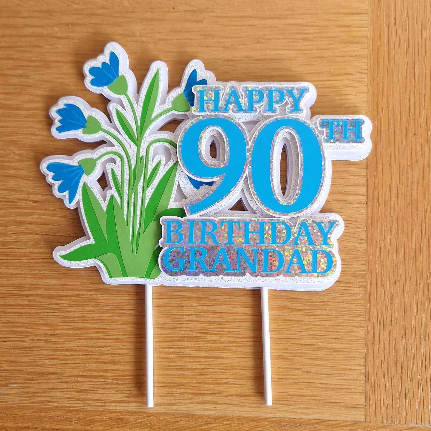 Custom Flower Cake Topper