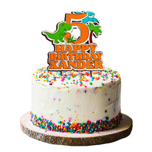 Load image into Gallery viewer, Custom Dinosaur Cake Topper
