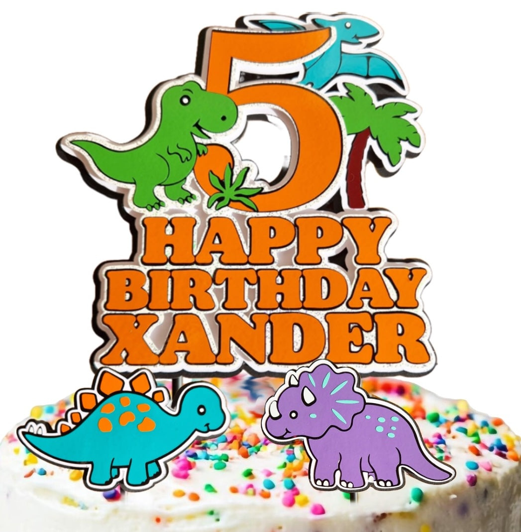 Custom Dinosaur Cake Topper
