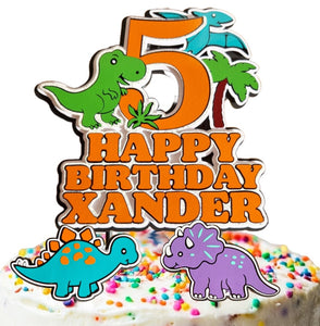 Custom Dinosaur Cake Topper