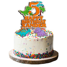 Load image into Gallery viewer, Custom Dinosaur Cake Topper
