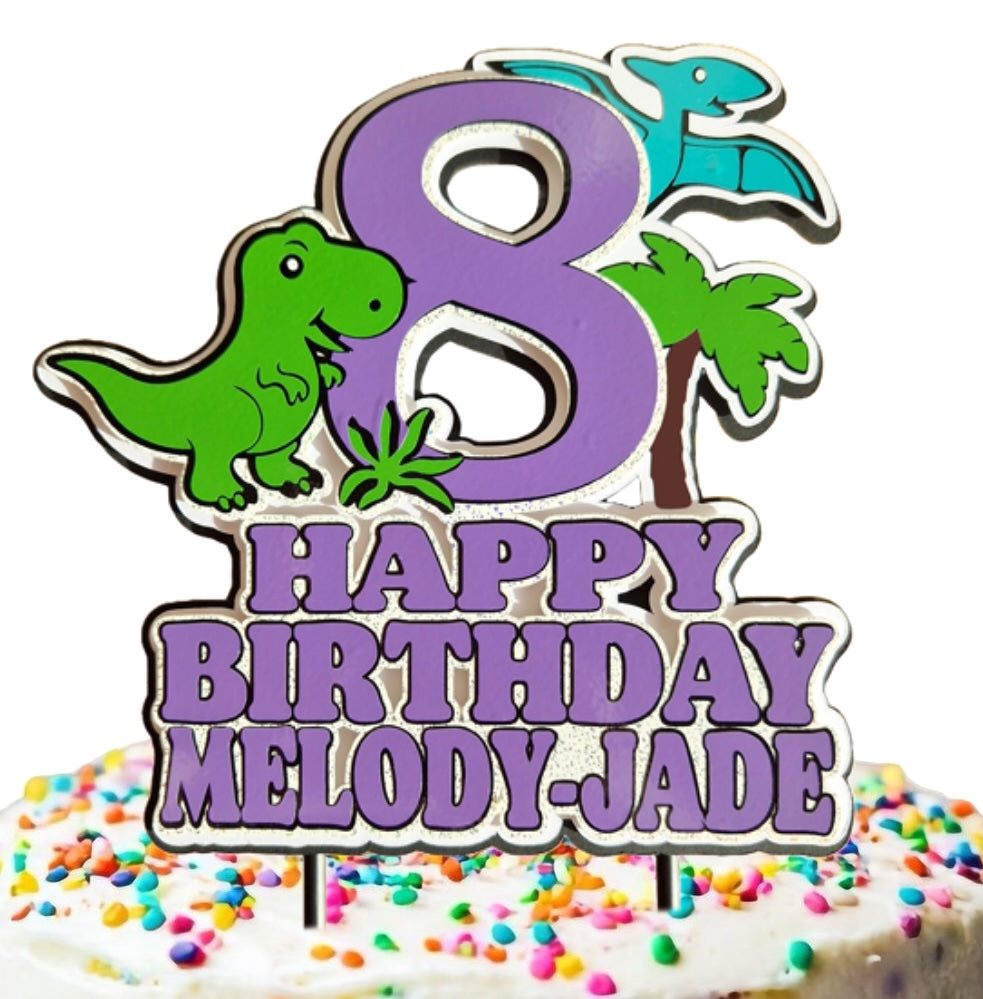 Custom Dinosaur Cake Topper