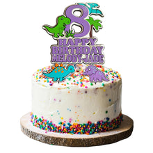 Load image into Gallery viewer, Custom Dinosaur Cake Topper
