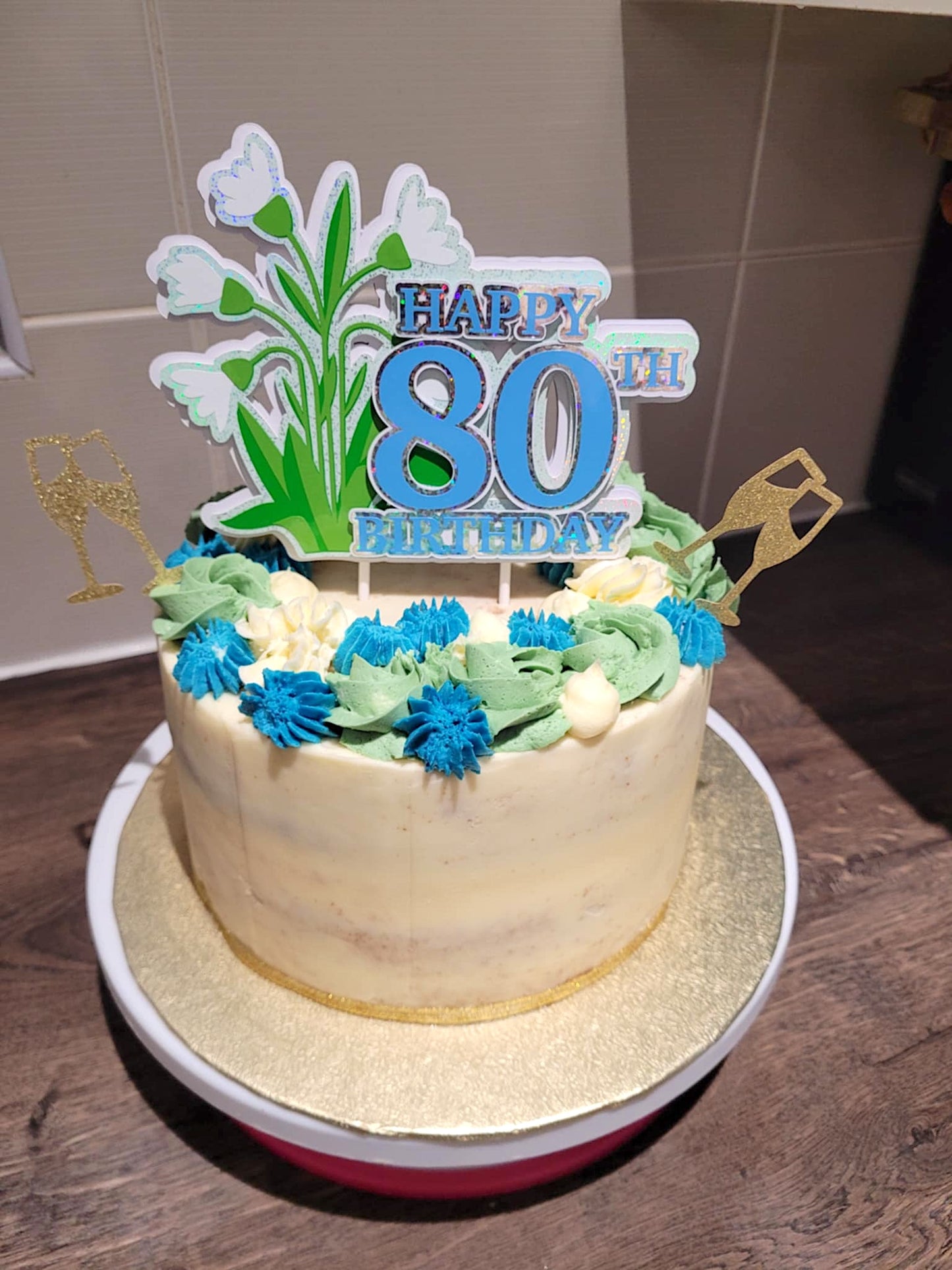 Custom Flower Cake Topper