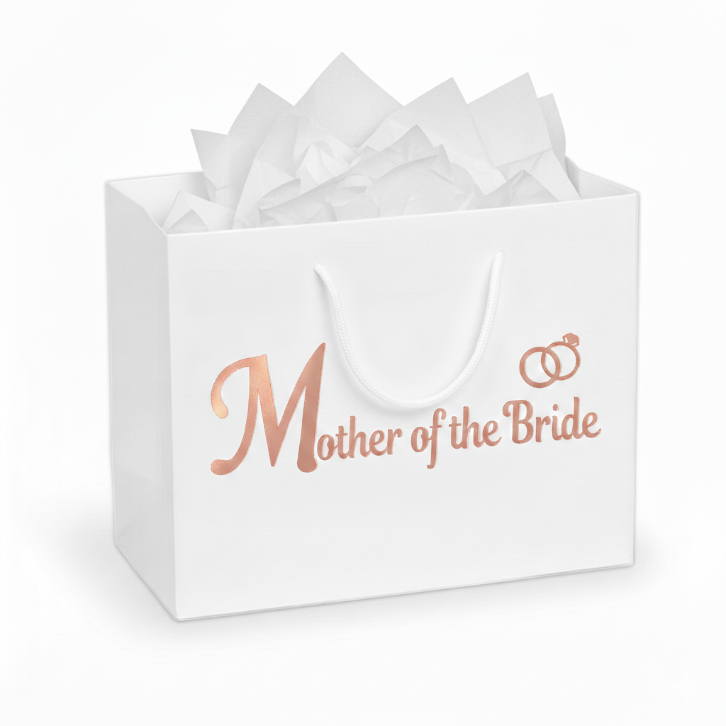 Personalised Luxury Wedding Thank You Gift Bags | Elegant Bridal & Groom Party Gift Wrap