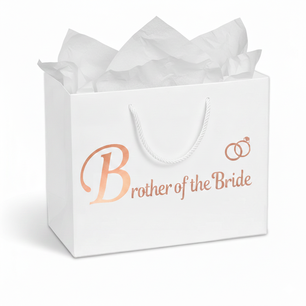 Personalised Luxury Wedding Thank You Gift Bags | Elegant Bridal & Groom Party Gift Wrap