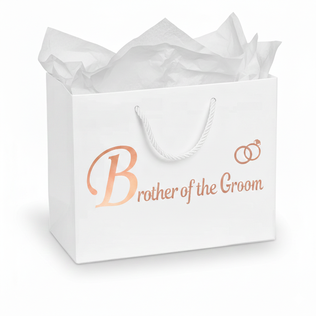 Personalised Luxury Wedding Thank You Gift Bags | Elegant Bridal & Groom Party Gift Wrap