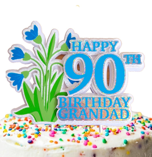 Custom Flower Cake Topper