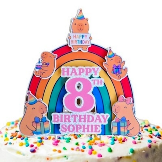 Custom Capybara Cake Topper