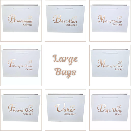 Personalised Wedding Gift Wrap Bags