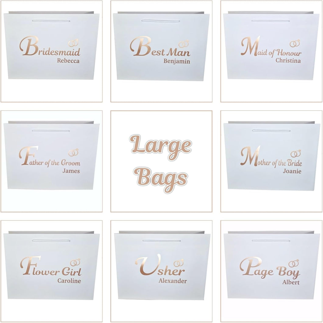 Personalised Wedding Gift Wrap Bags