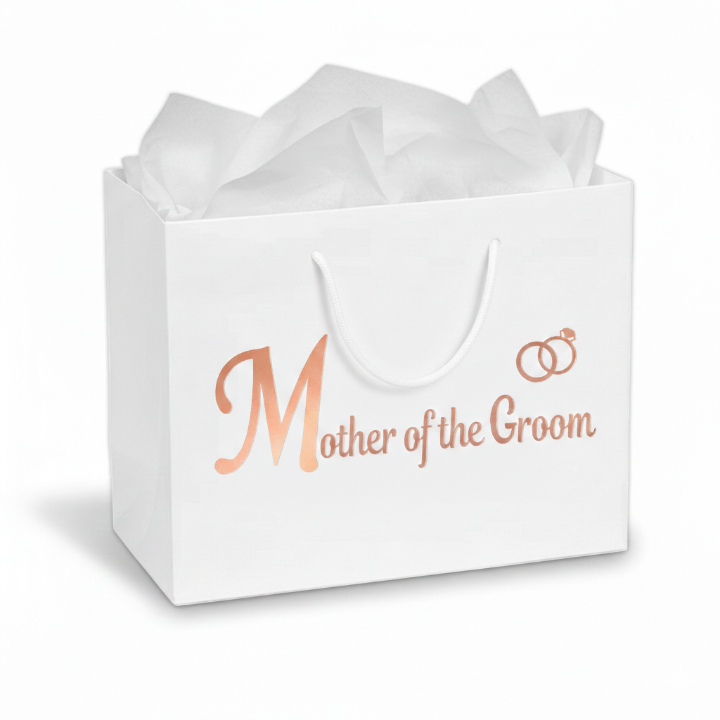 Personalised Luxury Wedding Thank You Gift Bags | Elegant Bridal & Groom Party Gift Wrap