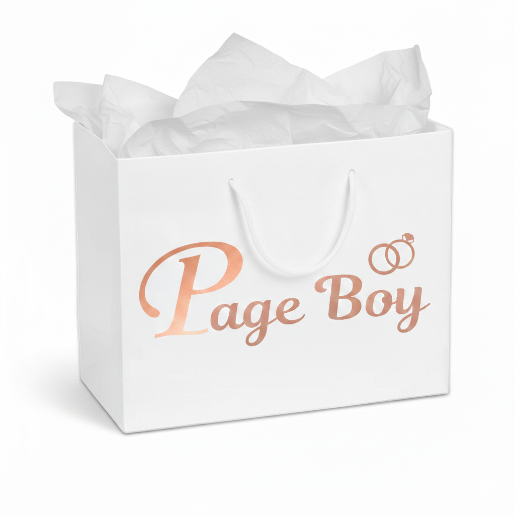 Personalised Luxury Wedding Thank You Gift Bags | Elegant Bridal & Groom Party Gift Wrap