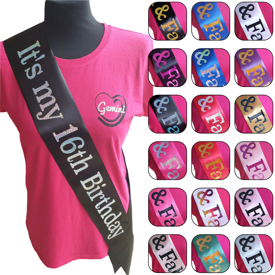 It's My 16th Birthday Holographic Sash