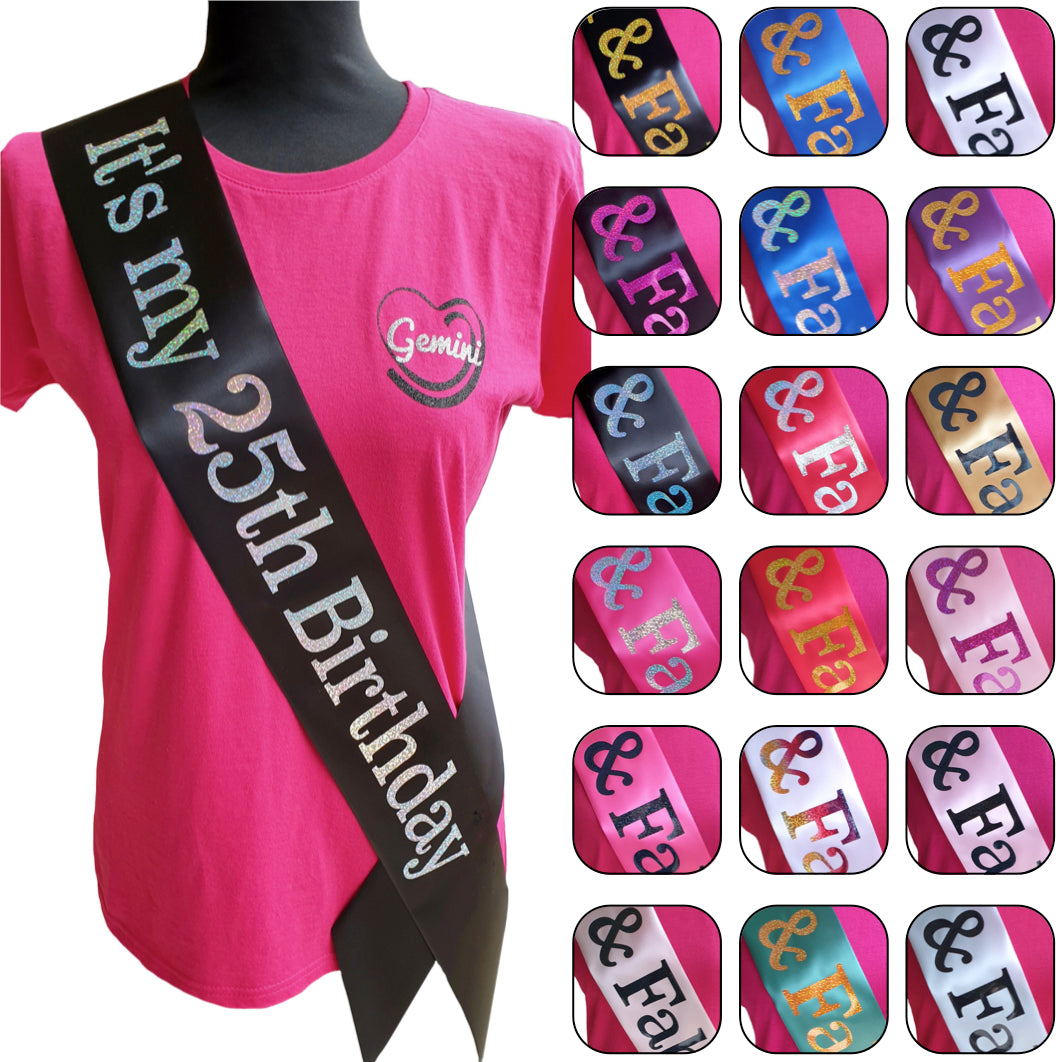 It's My 25th Birthday Holographic Sash