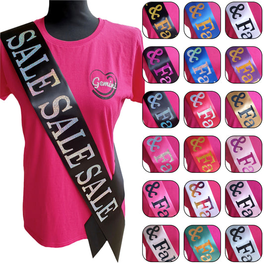 Sale Holographic Sash