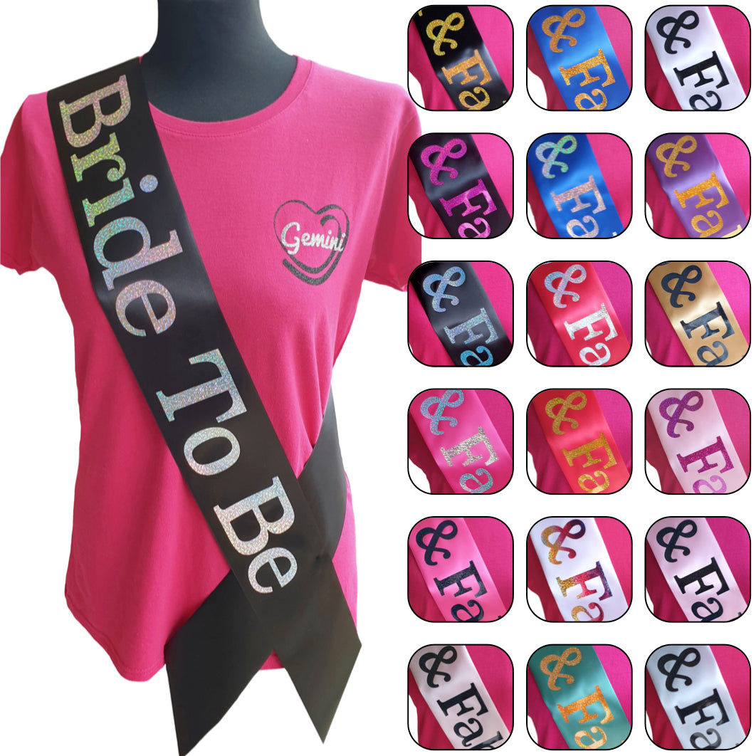 Bride To Be Holographic Sash