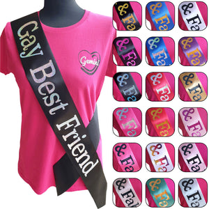 Gay Best Friend Holographic Sash