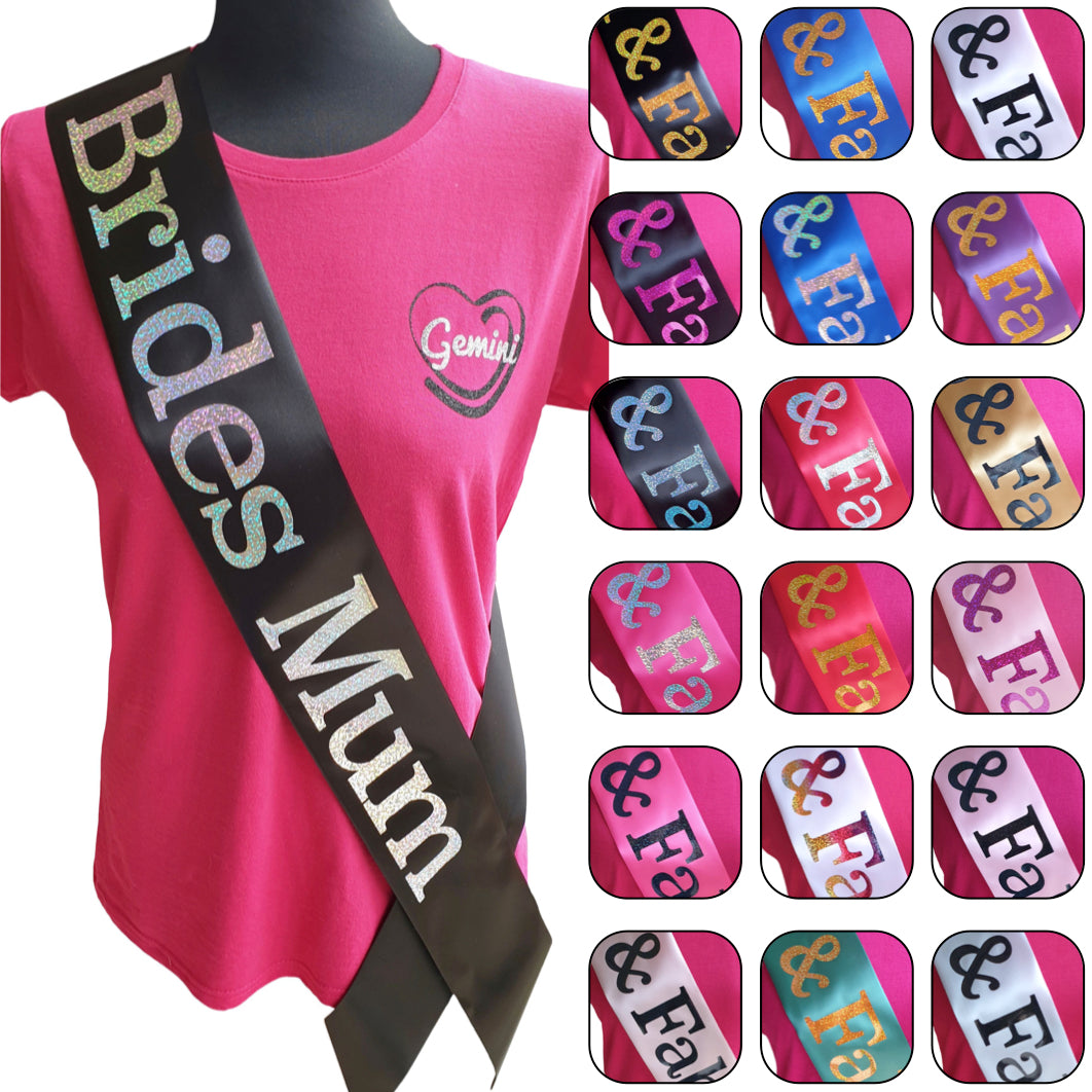 Brides Mum Holographic Sash