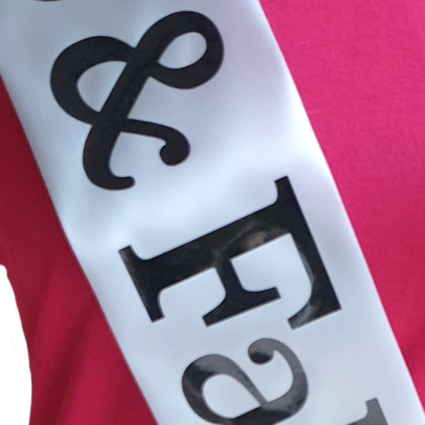 Maid of Honour Holographic Sash