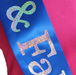 30 and Fabulous Holographic Birthday Sash