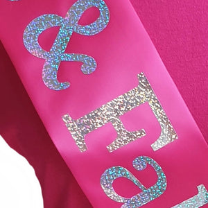 30 and Fabulous Holographic Birthday Sash