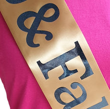 Load image into Gallery viewer, 45 and Fabulous Holographic Birthday Sash
