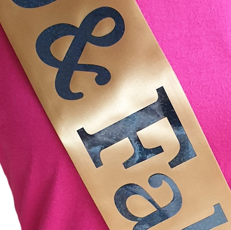 65 Years Loved Birthday Holographic Sash