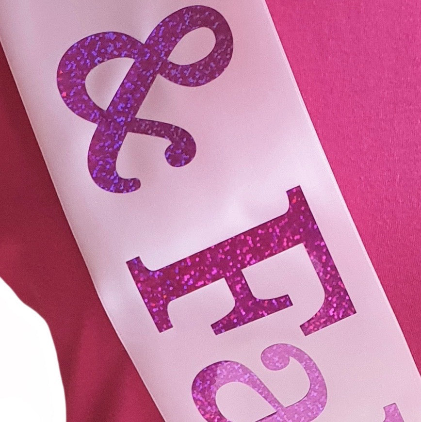 85 and Fabulous Holographic Birthday Sash