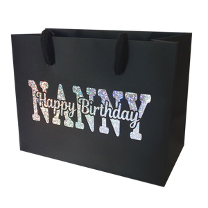 Happy Birthday Gift Wrap Bags - Family