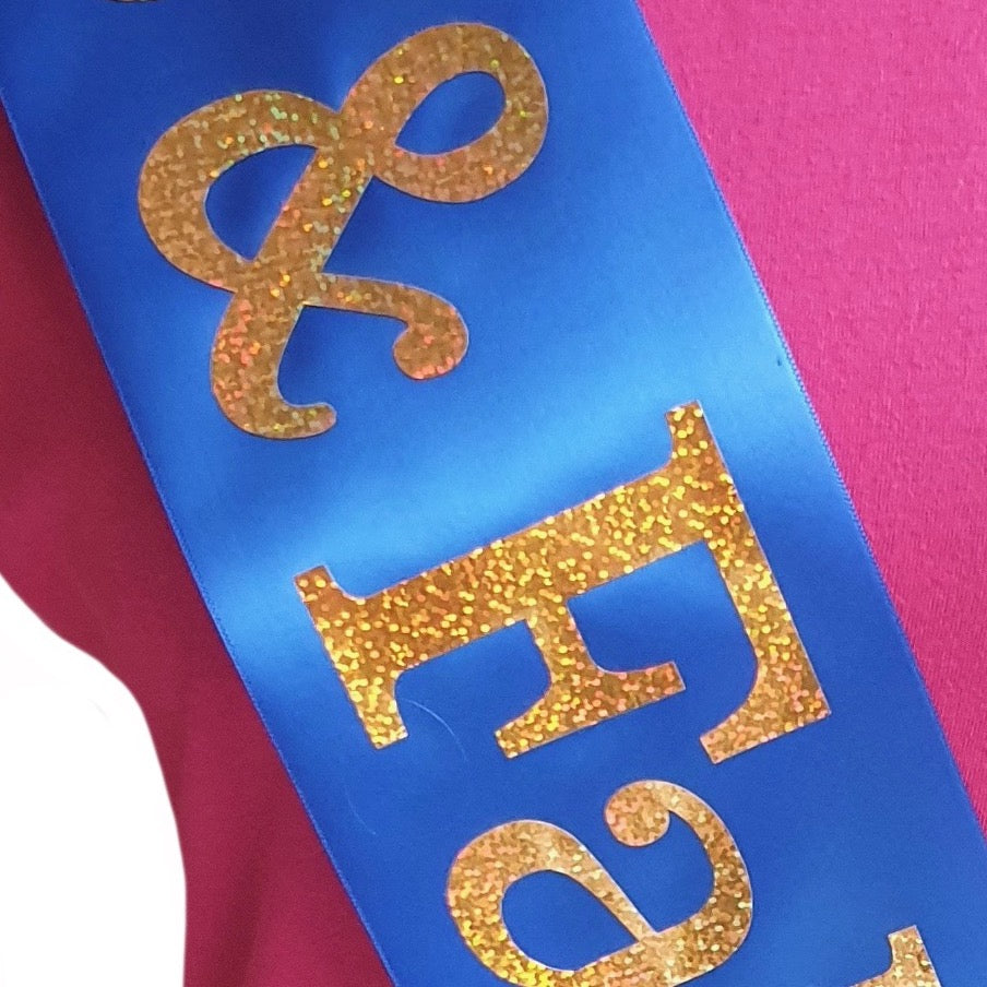 80th Birthday Holographic Star Sash
