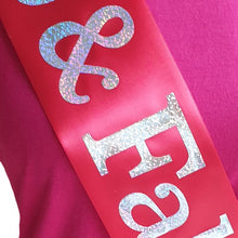 Load image into Gallery viewer, 18 and Fabulous Holographic Birthday Sash
