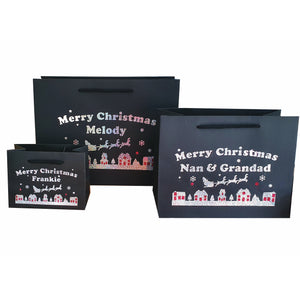 Personalised Merry Christmas Gift Wrap Bags