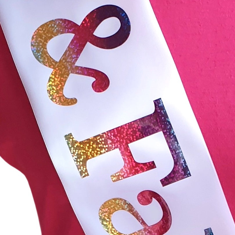 80th Birthday Holographic Star Sash
