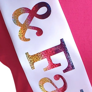 Grooms Mum Holographic Sash