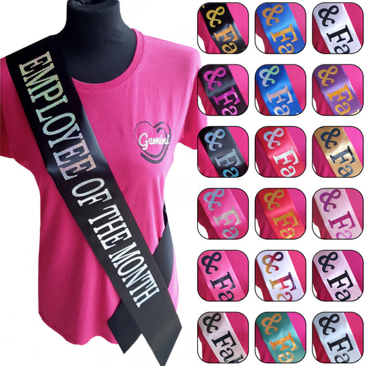 Employee of the Month Holographic Sash