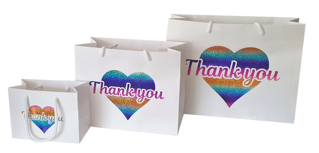 Thank You Rainbow Gift Wrap Bags